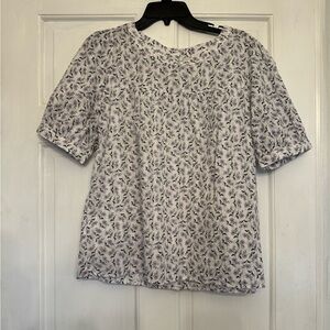 Jane and Delancey Purple Floral Blouse